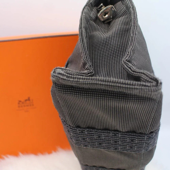 Hermès Gender Neutral Grey  Canvas PM Tote - Picture 6 of 10